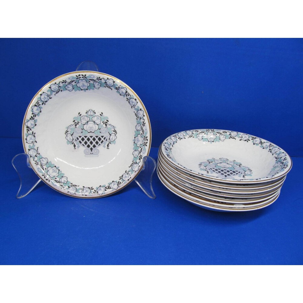 Johnson Brothers Rosalind Set Of Six 5" Dessert Bowls Discontinued  GUC READ